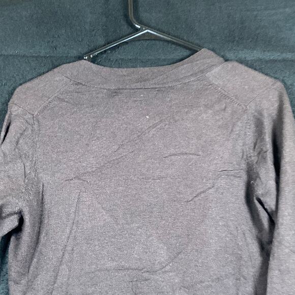 Banana Republic Women Sweater Brown Pullover V Neck Silk Cashmere Wool Stretch S - Picture 11 of 12